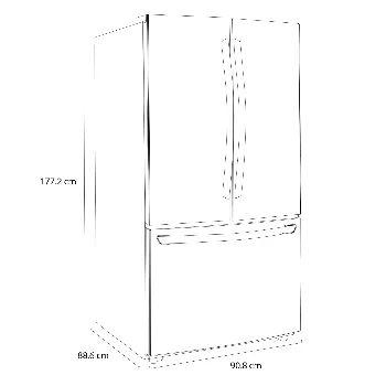 Imagen 3 de LG Refrigerador French Door Smart Inverter 29 pies³ GM29BIP Plata