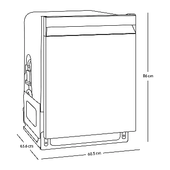 Imagen 3 de Lavavajillas Samsung DW80CG5420SREM 14 Servicios Color Gris con Autorelease y SmartThings