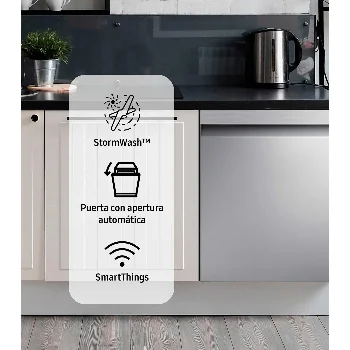 Imagen 9 de Lavavajillas Samsung DW80CG5420SREM 14 Servicios Color Gris con Autorelease y SmartThings