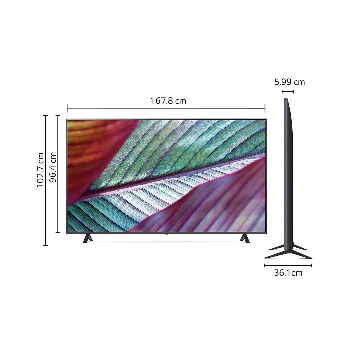 Imagen 5 de Pantalla LG UHD AI 75 Pulgadas 4K Smart TV 2024 ThinQ AI - Modelo 75UR7800PSB