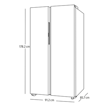 Imagen 3 de Refrigerador Samsung Bespoke Side by Side 28 pies cúbicos Blanco RS28CB760A12EM