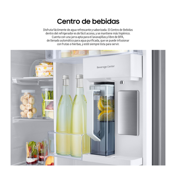 Imagen 7 de Refrigerador Samsung Bespoke Side by Side 28 pies cúbicos Blanco RS28CB760A12EM