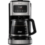 Miniatura de Oster Cafetera Programable 12 Tazas con Pantalla Táctil, Filtro Reutilizable y Cuchara Medidora, Negro y Acero Inoxidable, BVSTDC4403