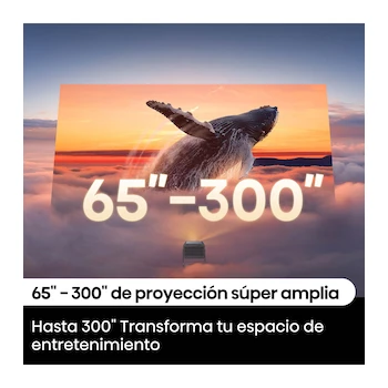 Imagen 12 de Mini proyector Hisense C2 con control remoto, cable de alimentación e instructivo