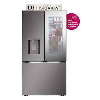Imagen 1 de Refrigerador LG French Door Espejo Instaview GM89SXD Plata 31 pies cúbicos Smart Inverter