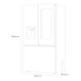 Miniatura de Refrigerador LG French Door Espejo Instaview GM89SXD Plata 31 pies cúbicos Smart Inverter