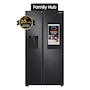 Miniatura de Refrigerador Samsung Family Hub RS22T5561B1 Duplex 22 Pies Cúbicos Negro Mate