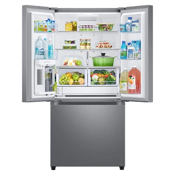 Imagen 2 de Refrigerador Samsung French Door 25 pies cúbicos Modelo RF25C5551S9/EM Color Acero con Centro de Bebidas