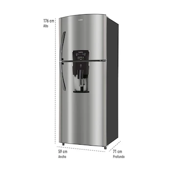 Imagen 3 de Refrigerador Mabe Top Mount 300 L Plateado RMA300FZMRX0