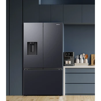 Imagen 2 de Refrigerador Samsung French Door 31 Pies Cúbicos Modelo RF32CG5411B1EM Color Negro