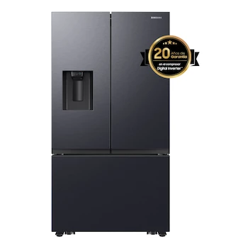 Imagen 4 de Refrigerador Samsung French Door 31 Pies Cúbicos Modelo RF32CG5411B1EM Color Negro