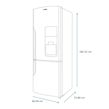 Imagen 3 de Refrigerador Bottom Mount Mabe 15 Pies Cúbicos Modelo RMB400IBMRP0 Color Negro
