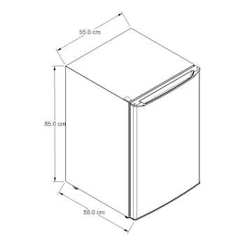 Imagen 3 de Frigobar Whirlpool WUC2205B 5 Pies Cúbicos Negro