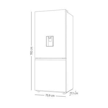 Imagen 3 de Refrigerador Samsung Bottom Mount 18 pies cúbicos Modelo RB50DG6320S9EM Color Silver