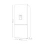 Miniatura de Refrigerador Samsung Bottom Mount 18 pies cúbicos Modelo RB50DG6320S9EM Color Silver