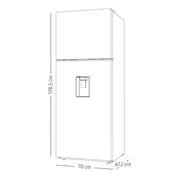 Imagen 3 de Refrigerador Samsung Top Mount RT42DG6734B1EM Negro 15 Pies Cúbicos