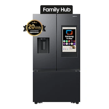 Imagen 1 de Refrigerador Samsung French Door Family Hub de 31 pies cúbicos modelo RF32CG5911B1EM color negro
