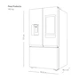 Miniatura de Refrigerador Samsung French Door Family Hub de 31 pies cúbicos modelo RF32CG5911B1EM color negro