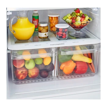 Imagen 2 de Refrigerador LG Top Mount 20 Pies Cúbicos Modelo LT57BPSX Color Plata