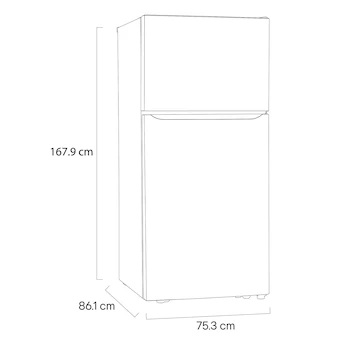 Imagen 4 de Refrigerador LG Top Mount 20 Pies Cúbicos Modelo LT57BPSX Color Plata