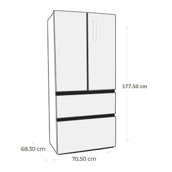Imagen 3 de Refrigerador Haier Bottom Mount 15 Pies Cúbicos Plata Modelo HFM410LPLSS0