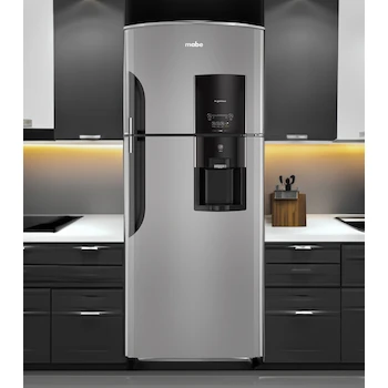 Imagen 2 de Refrigerador Mabe Top Mount 400 L Plata RMS400IBMRX0