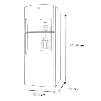 Imagen 3 de Refrigerador Mabe Top Mount 400 L Plata RMS400IBMRX0