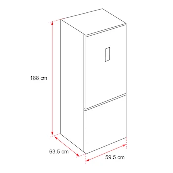 Imagen 3 de Refrigerador Teka Bottom Mount NFL 346 SS 12 Pies Cúbicos Acero Inoxidable