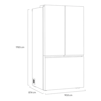Imagen 4 de Refrigerador LG French Door modelo GM90FIP de 32 pies cúbicos