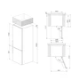 Miniatura de Refrigerador Smeg Bottom Mount FC20UXDNE 12 Pies Cúbicos Plata
