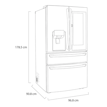 Imagen 3 de Refrigerador LG InstaView Door-in-Door Side-by-Side 30 Pies Cúbicos Modelo LM85SXD Acero Inoxidable