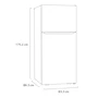 Miniatura de Refrigerador LG Top Mount Modelo GT24BS 24 Pies Cúbicos Color Plata