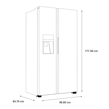 Imagen 2 de Refrigerador Haier French Door 541 L Acero Inoxidable Modelo HSM541HMNSS0