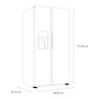 Miniatura de Refrigerador Haier French Door 541 L Acero Inoxidable Modelo HSM541HMNSS0
