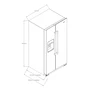 Miniatura de Maytag MD7816S Refrigerador Dúplex Side-by-Side 26 Pies Cúbicos Gris Acero