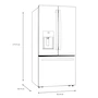Miniatura de Refrigerador GE Profile Serie PFF French Door con Congelador Inferior 25 Pies Cúbicos 708 Litros Color Dark Slate Modelo PFF25LERCDS