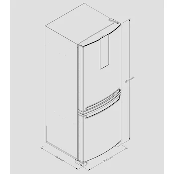 Imagen 3 de Refrigerador Whirlpool Bottom Mount 16 Pies Cúbicos Modelo WRE56CKTWW Color Blanco