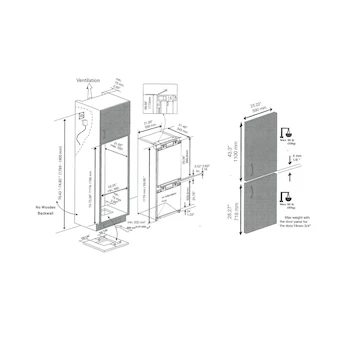 Imagen 4 de Refrigerador Smeg Panelable Top Mount Modelo CB300U Capacidad 7.1 Pies Cúbicos