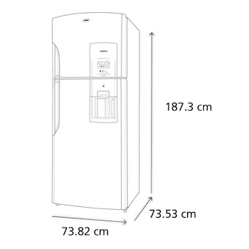 Imagen 3 de Refrigerador Mabe Top Mount 510 L Plateado RMS510ICMRX0