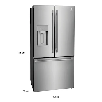 Imagen 3 de Refrigerador Electrolux French Door 22.6 Pies Cúbicos ERFC2393AS Gris Pizarra