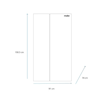 Imagen 3 de Refrigerador Mabe Dúplex 22 Pies Cúbicos Plata