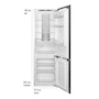 Miniatura de Smeg CB300UI Refrigerador Empotrable Bottom Mount 11 Pies Cúbicos Panel Ready