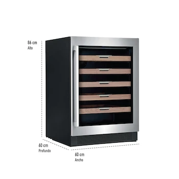 Imagen 3 de Enfriador de Vinos Electrolux EI24WC15VS de 5.1 Pies Cúbicos Acero Inoxidable