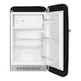 Miniatura de Frigobar Smeg Estilo 50's Retro 109 Litros Negro Modelo FAB10URBL3