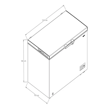 Imagen 3 de Congelador Horizontal Whirlpool WCF2111Q 11 Pies Cúbicos Blanco