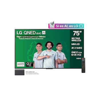 Imagen de referencia para Pantalla Smart TV True Wireless LG QNED Evo AI 75 Pulgadas 4K Modelo QNED9M 2025