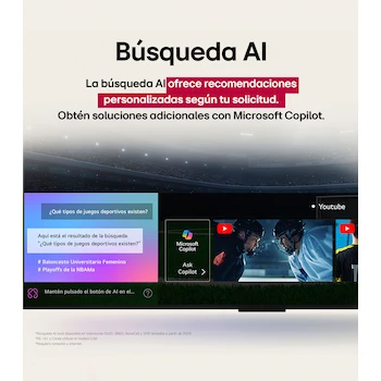 Imagen 4 de Pantalla Smart TV True Wireless LG QNED Evo AI 75 Pulgadas 4K Modelo QNED9M 2025