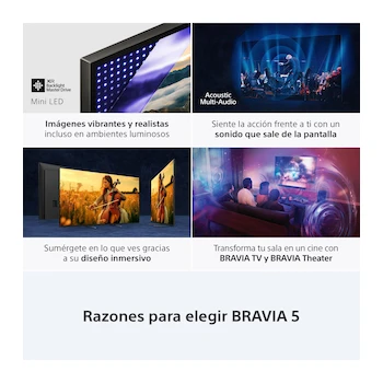 Imagen 4 de Sony Bravia 5 K-65XR50 Mini LED 4K 65 Pulgadas