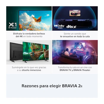 Imagen 4 de Sony BRAVIA 2 II K-55S20M2 55 Pulgadas LED 4K Google TV