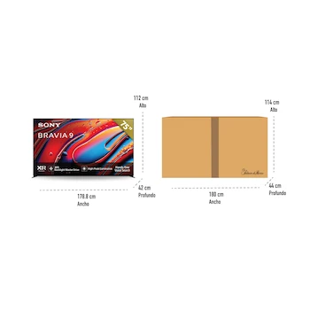 Imagen 3 de Sony Pantalla LCD 4K Ultra HD de 75 Pulgadas Serie BRAVIA 9 Modelo K-75XR90 con Android 12